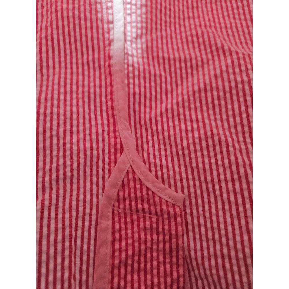 J.Crew Pink White Seersucker Blazer Jacket Sample Size 4 Cotton Preppy Career - Picture 4 of 7